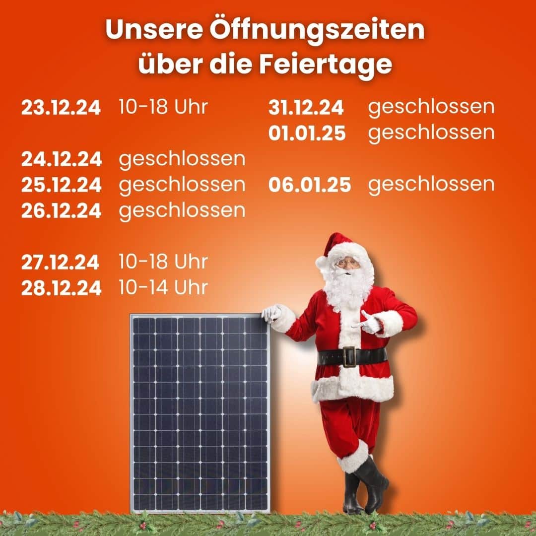 Öffnungszeiten zwischen den Jahren