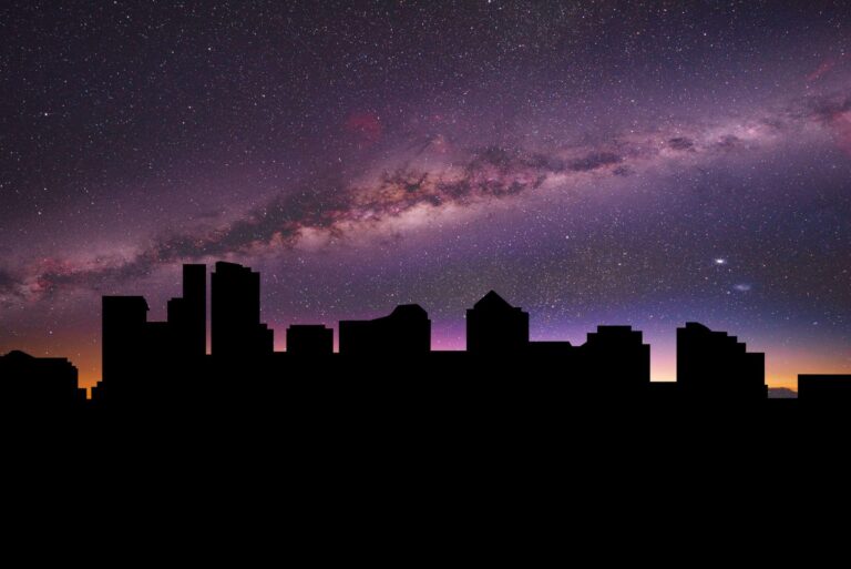 Dunkelflaute in einer großen Stadt, Stromausfall