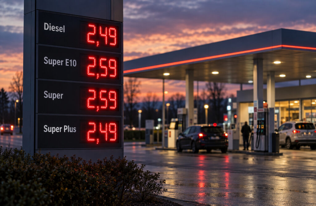 Spritpreise 2026 an der Tankstelle